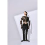 Fekete Horgolt Pulóver