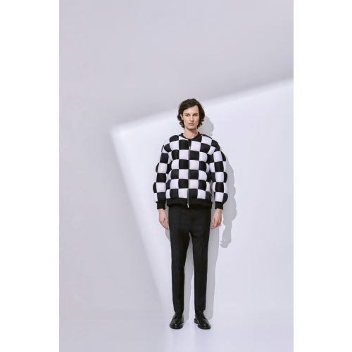 Chess-Patterned Jacket
