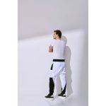 Fehér és Fekete Pamut Nadrág Oldal Zsebbel