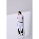 Fehér és Fekete Pamut Nadrág Oldal Zsebbel