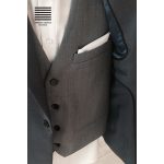 Szürke Öltöny Super 130's Gyapjú