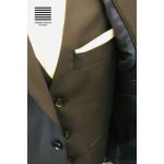 Sötétkék Öltöny 130's Gyapjú