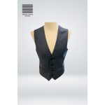 Grey Mini Cube-Patterned Suit Super 150's Wool 