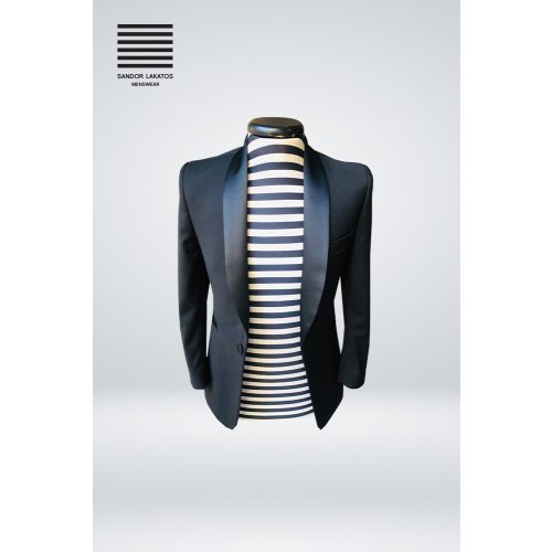 Black tuxedo super 150's wool jacket + pants + vest
