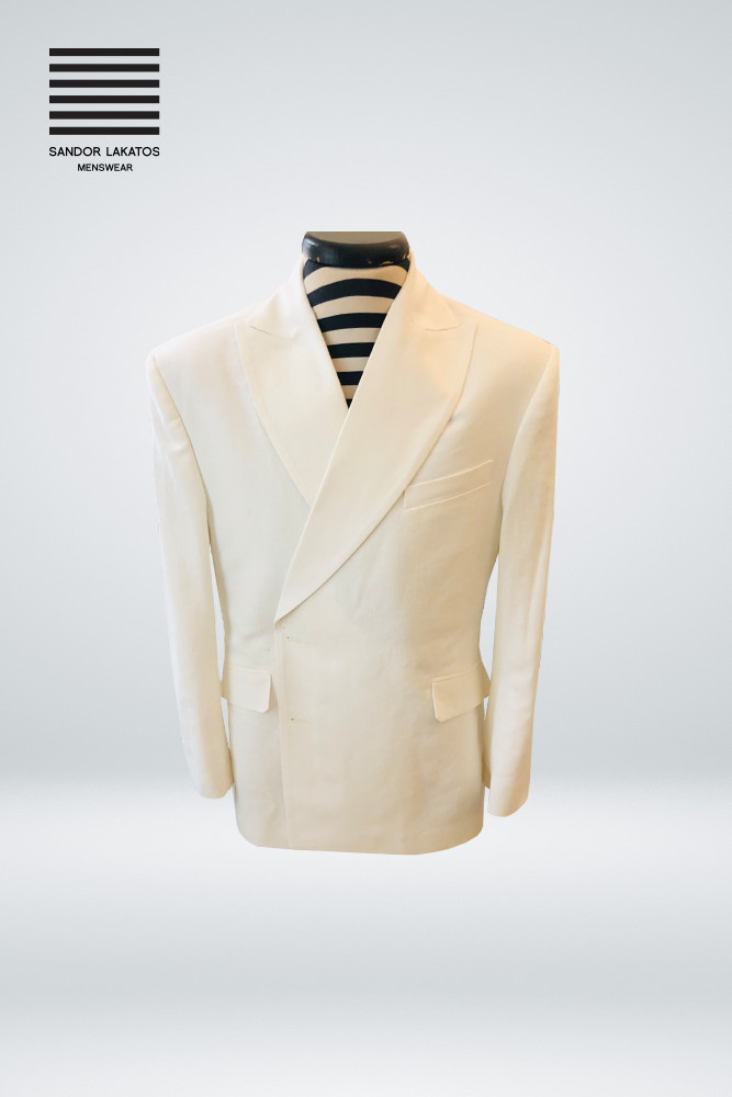 Off white linen on sale jacket